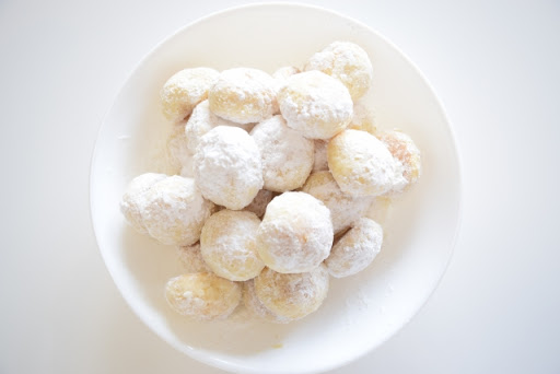 ほろほろ米粉のスノーボール・クッキー