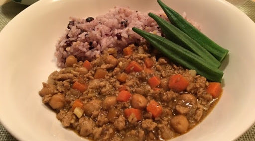 豆入りキーマカレー