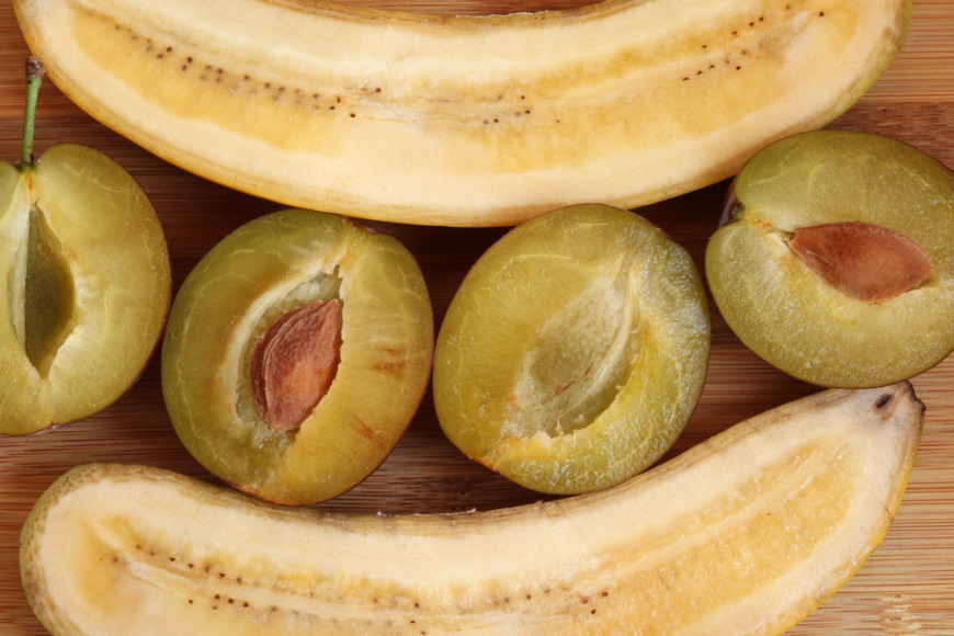 プルーンとバナナで簡単パンプディング