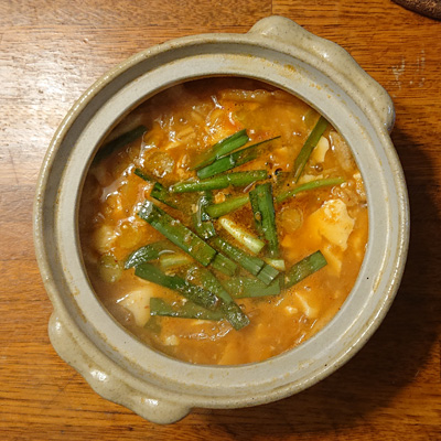 キムチ雑炊風オートミール