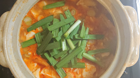 ニラを入れて完成