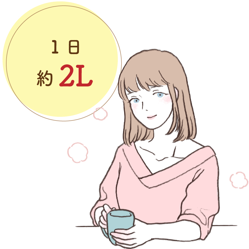 こまめに水分補給