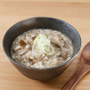 玄米のキノコのお粥