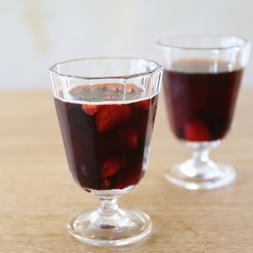 バルサミコ酢のフルーツサワー