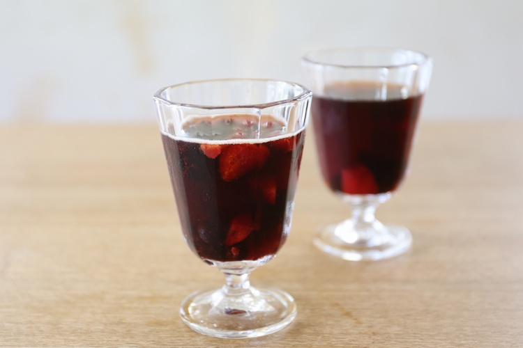 バルサミコ酢のフルーツサワー