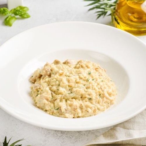 玄米オートミールの洋風リゾット