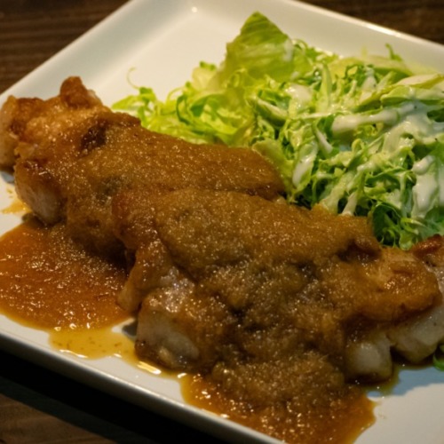 大根おろしの醤油ステーキソース