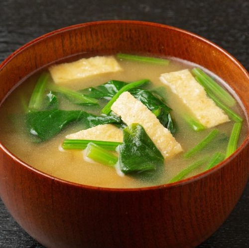 ほうれん草の味噌汁