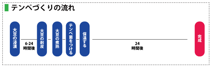 テンペの作り方 かわしま屋