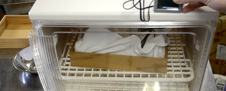 麹の手入れ1回目 