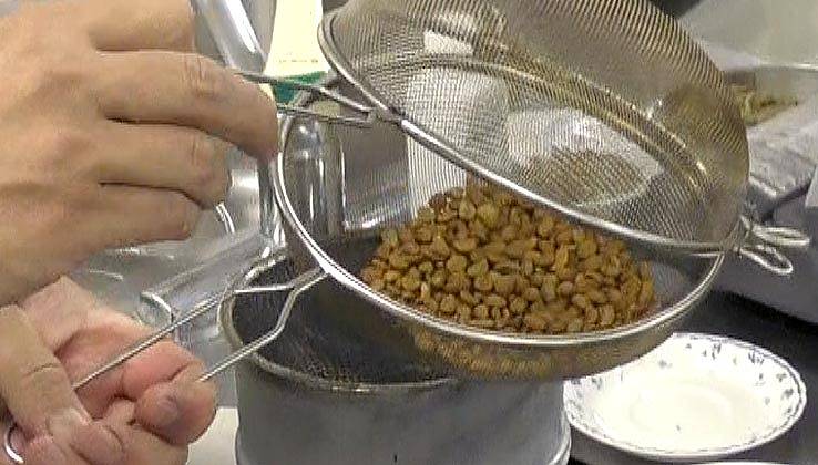 色づいてきたコーヒー豆