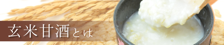 玄米甘酒とは