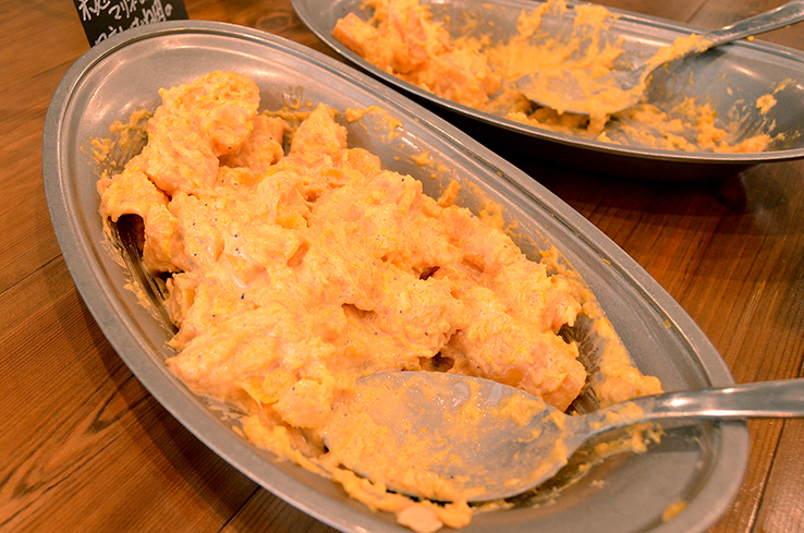 米麹入りマヨネーズであえたバターナッツ南瓜サラダ