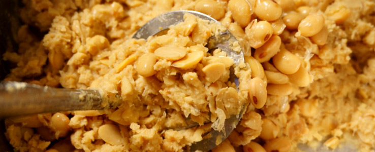 味噌づくりで大豆を潰すコツ