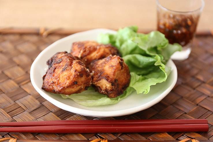 リンゴ酢とハチミツの唐揚げ