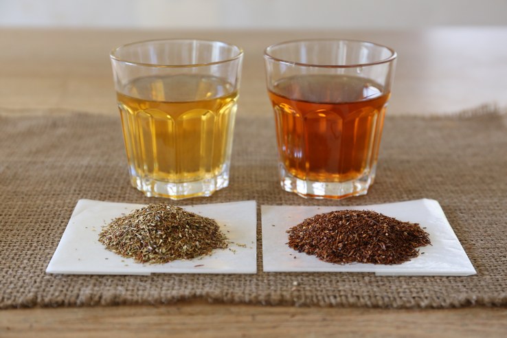 ルイボスティーのグリーンとレッド