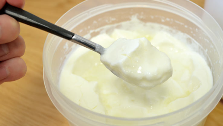 1～2時間程で冷たくて口当たりの良いヨーグルトに