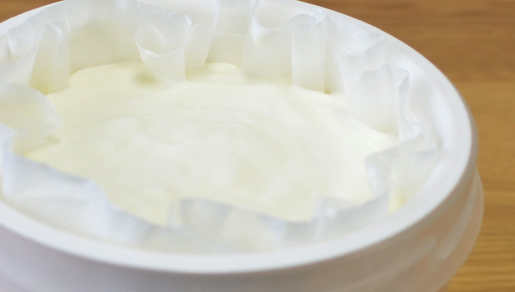 クリームチーズのような感触になっていれば出来上がり